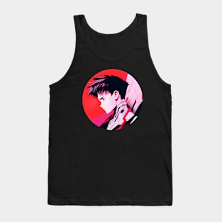 Discover Apocalyptic Anime Art and Surreal Manga Designs - Futuristic Illustrations Inspired by Neon Genesis Evangelion Tank Top